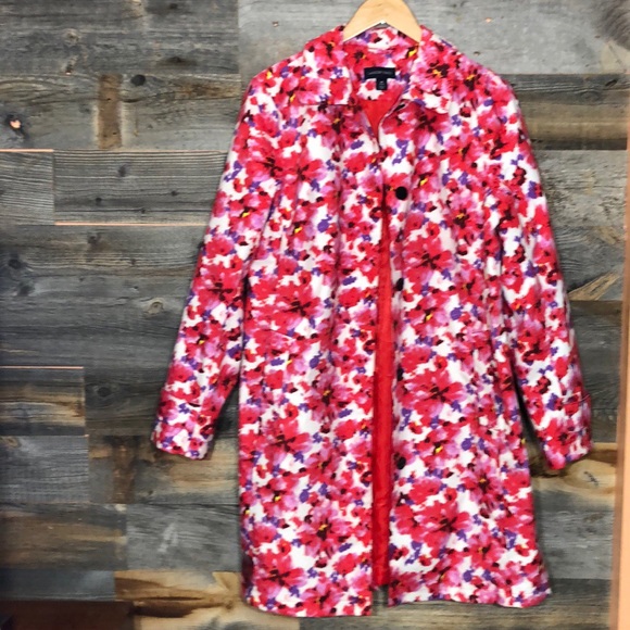 Lands End | Floral Rain Jacket | M 10-12 - Picture 2 of 7